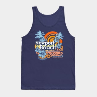 Newport Beach California Grunge Tank Top